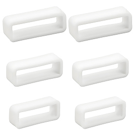 30шт 3 стили прямоугольник силиконовый фиксатор пряжка держатель ремешки для часов удерживающий обруч замена застежка для часов ремешок