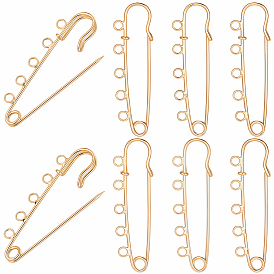 30Pcs Iron Brooch Findings