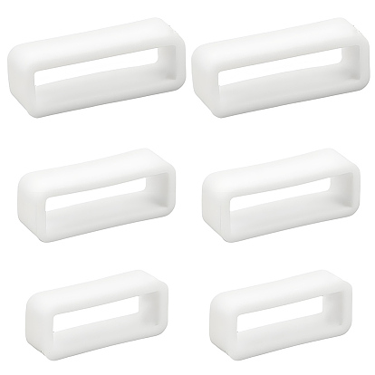 30шт 3 стили прямоугольник силиконовый фиксатор пряжка держатель ремешки для часов удерживающий обруч замена застежка для часов ремешок