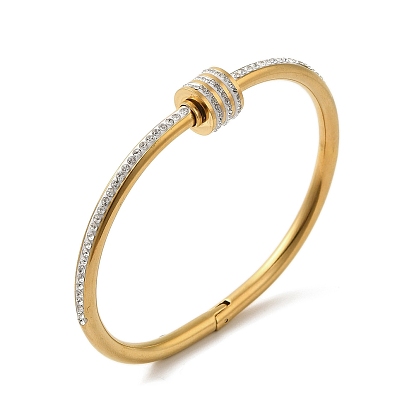 304 женские браслеты на винтах из нержавеющей стали с кристаллами и стразами