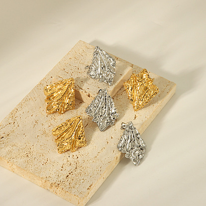 Ретро 304 из нержавеющей стали серьги стержня, сложить очарование