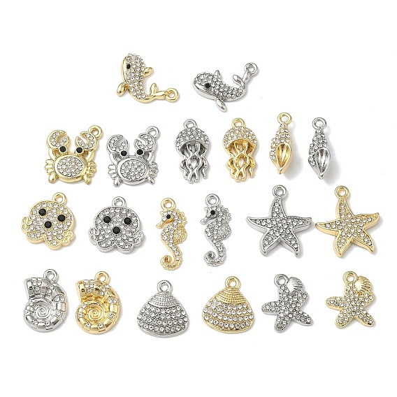 Сплава кристалла горный хрусталь подвески, подвески на тему океана