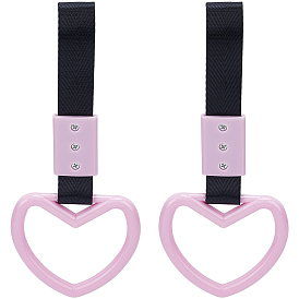 2шт. кольцо из АБС-пластика в форме сердца для заднего бампера, предупреждающая ручка, отделка салона и экстерьера автомобиля