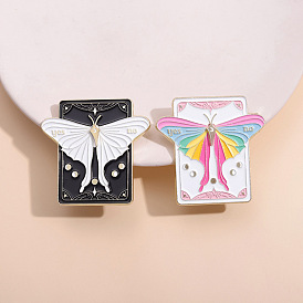 Butterfly Talking Board Enamel Pins, Alloy Brooches for Backpack Clothes