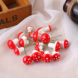 Christmas decorations mini foam colorful mushroom Christmas ornaments small mushroom accessories decoration props