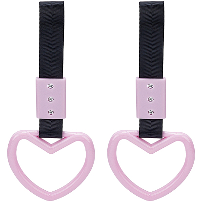 2шт. кольцо из АБС-пластика в форме сердца для заднего бампера, предупреждающая ручка, отделка салона и экстерьера автомобиля