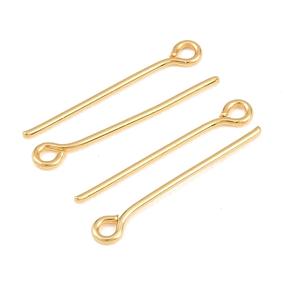 SHEGRACE 20G Brass Eye Pins, Cadmium Free & Nickel Free & Lead Free
