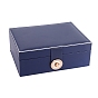 High Capacity Imitation Leather Jewelry Storage Boxes, Multi-Layer Jewelry Organizer Case for Rings, Earrings, Necklaces, Rectangle