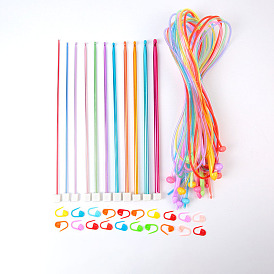 Circular Knitting Needles & Straight Crochet Needles & Locking Stitch Markers Kits