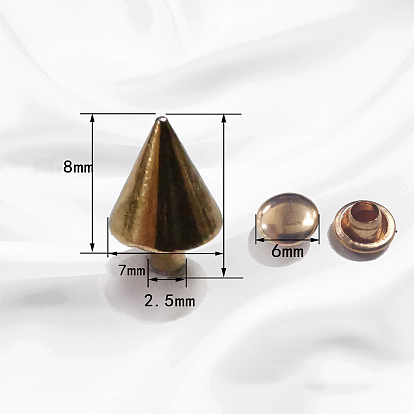 Набор заклепок из сплава, конус, для кошелька сумка обувь панк-рок кожаный ремесленный ремень для одежды