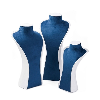 Подставки для ювелирных изделий из искусственной кожи в форме бюста для ожерелий