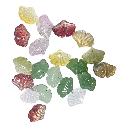 Transparent Handmade Lampwork Beads, Flower