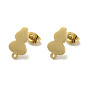 Ion Plating(IP) 304 Stainless Steel Stud Earring Findings, Gourd