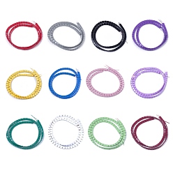 Немагнитные синтетические гематитовые многожильные звенья, окрашенные распылением, для изготовления эластичных браслетов, квадратный