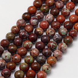 Naturelles africaines perles d'opale brins, ronde
