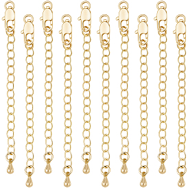10шт. латунные концы с цепями, слеза