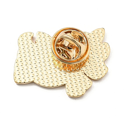 Cute Animal Cartoon Enamel Pin, Light Gold Alloy Brooch for Women, Unicorn