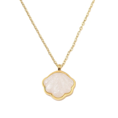 304 ожерелья с подвесками из нержавеющей стали и смолы, имитирующие ракушки, долговечный