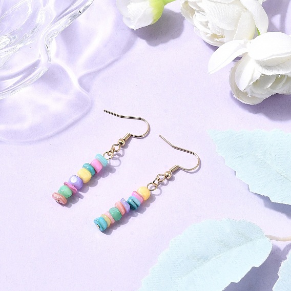 Болтаться серьги оболочки естественно, с 304 фурнитурой из нержавеющей стали, чип