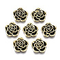 Tibetan Style Alloy Cabochons, Fit Floating Locket Charms, Flower