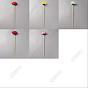 15 piezas 5 colores tela y flocado flor de crisantemo artificial, Para accesorios de decoración de bodas y fiestas en casa.