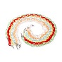 Neck Strap Eyeglasses Chain Sets, with Transparent Acrylic Cable Chains, 304 Stainless Steel Lobster Claw Clasps and Rubber Loop Ends