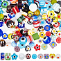 160Pcs 10 Styles Handmade Millefiori Lampwork Beads, Mixed Shapes