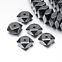 Non-magnetic Synthetic Hematite Beads Strands, Faceted, Square