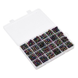 Acrylperlen mit horizontalen Löchern, Würfel mit Buchstaben