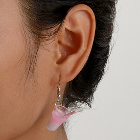 European and American Fashion Simple Ice Cream Pendant Earrings - Cute and Lovely Ear Accessories for Women.
