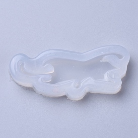 Food Grade Silhouette Silicone Molds, Resin Casting Molds, For UV Resin, Epoxy Resin Jewelry Making, Cat Shape