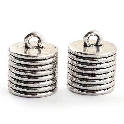 Embouts cordon  en alliage de style tibétain, sans cadmium et sans plomb, embouts