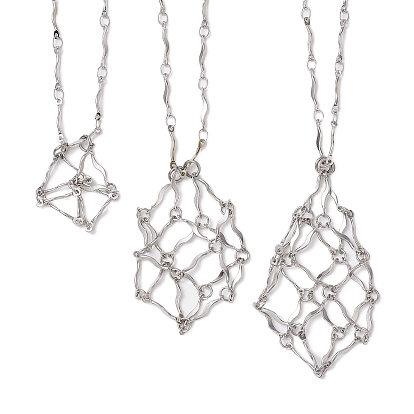 3 шт. 3 размеры 304 волнистая звеньевая цепь из нержавеющей стали для изготовления ожерелий в стиле макраме