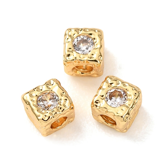 Латунные микропаве из прозрачного кубического циркония, кубические, без кадмия и без свинца, стойки покрытие, долговечный