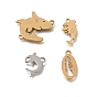 304 Stainless Steel Pendants, Animals Charms