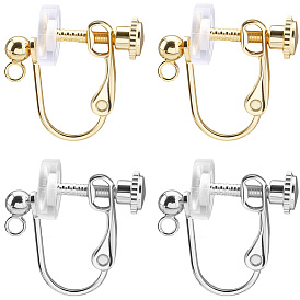 20 шт. 2 цвета 316 клипсы из нержавеющей стали, 20Силиконовый зажим на подушечках сережек