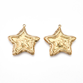 304 подвески из нержавеющей стали, ионное покрытие (ip), звезды прелести