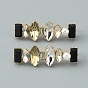 Clips desmontables de aleación para hebillas de cordones de zapatos, decoración de zapatos de diamantes de imitación de vidrio