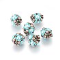 MIYUKI & TOHO Handmade Japanese Seed Beads Woven Beads, Cluster Beads, with Glass Pearl Beads, Round