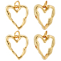 14 латунные подвески шт., сердце прелести, с целью перехода в кольце