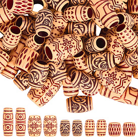 100шт 5 стили пластиковые манжеты для волос, Ужасная катушка, для укладки волос