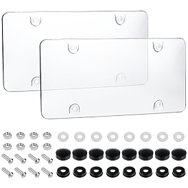 Пластиковые рамки для номерных знаков для домашних животных, держатель рамки номерных знаков, для авто-грузовика, прямоугольные