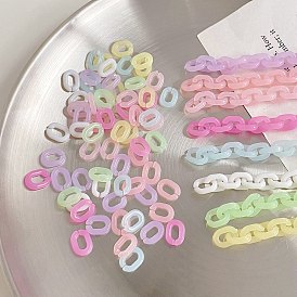 Transparent Acrylic Linking Rings, Rectangle Quick Link Connectors