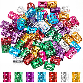 350шт 7 цвета алюминиевые дреды бусины украшение для волос, манжеты для волос