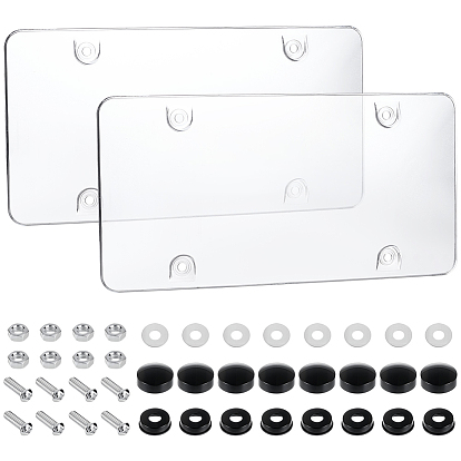 Пластиковые рамки для номерных знаков для домашних животных, держатель рамки номерных знаков, для авто-грузовика, прямоугольные