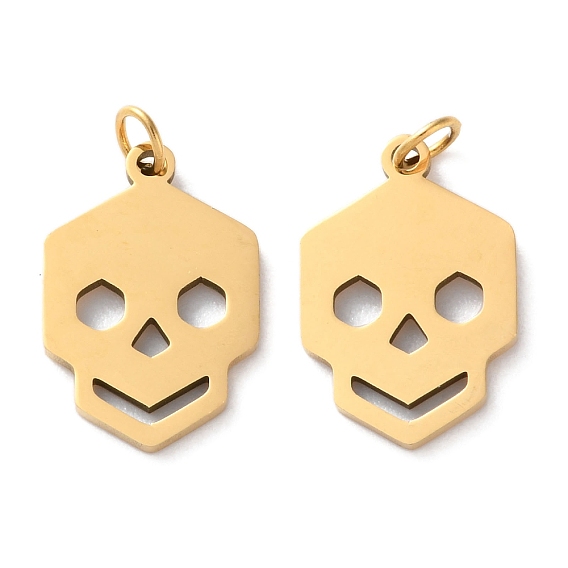 Ионное покрытие (ip) 304 подвески из нержавеющей стали, с целью перехода в кольце, лазерная резка, череп прелести