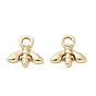 304 Stainless Steel Charms, Bees Charms, Long-Lasting Plated
