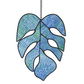 Glass Leaf Wall Hanging Decoration, for Home Office Showroom Artwork Hanging