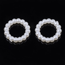 ABS Plastic Imitation Pearl Linking Rings, Ring