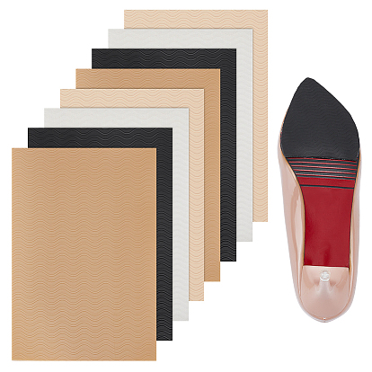 8шт. 4 цветов самоклеящиеся накладки на подошву обуви, силиконовые противоскользящие накладки на обувь, прямоугольные